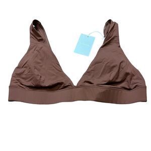 NWT Everlane The Triangle Bikini Brown Top Swim Size XXL Women